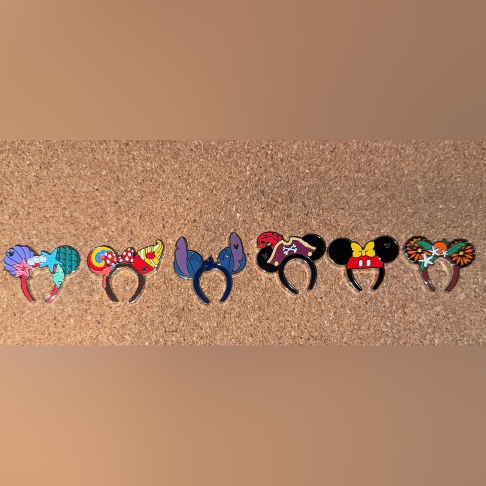 Disney-Themed Head band pinSet - Blue and Black